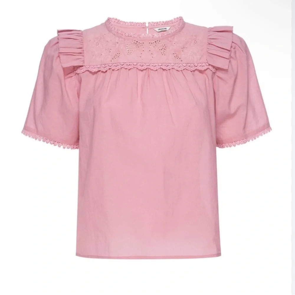 St. Roche Birdie Top Peony NWT Feminine Preppy Regencycore Bridgerton Chic